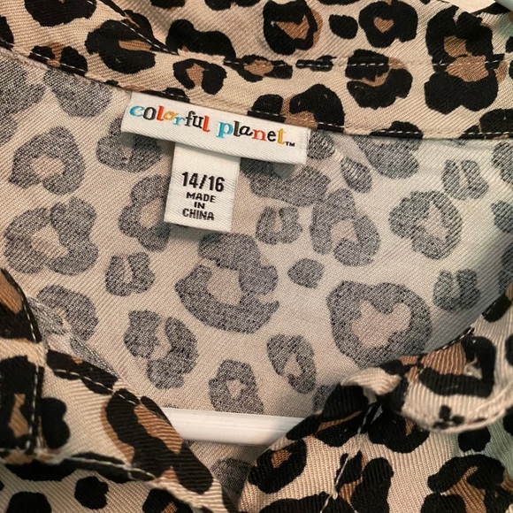 Colorful planet leopard print dress - Picture 2 of 3